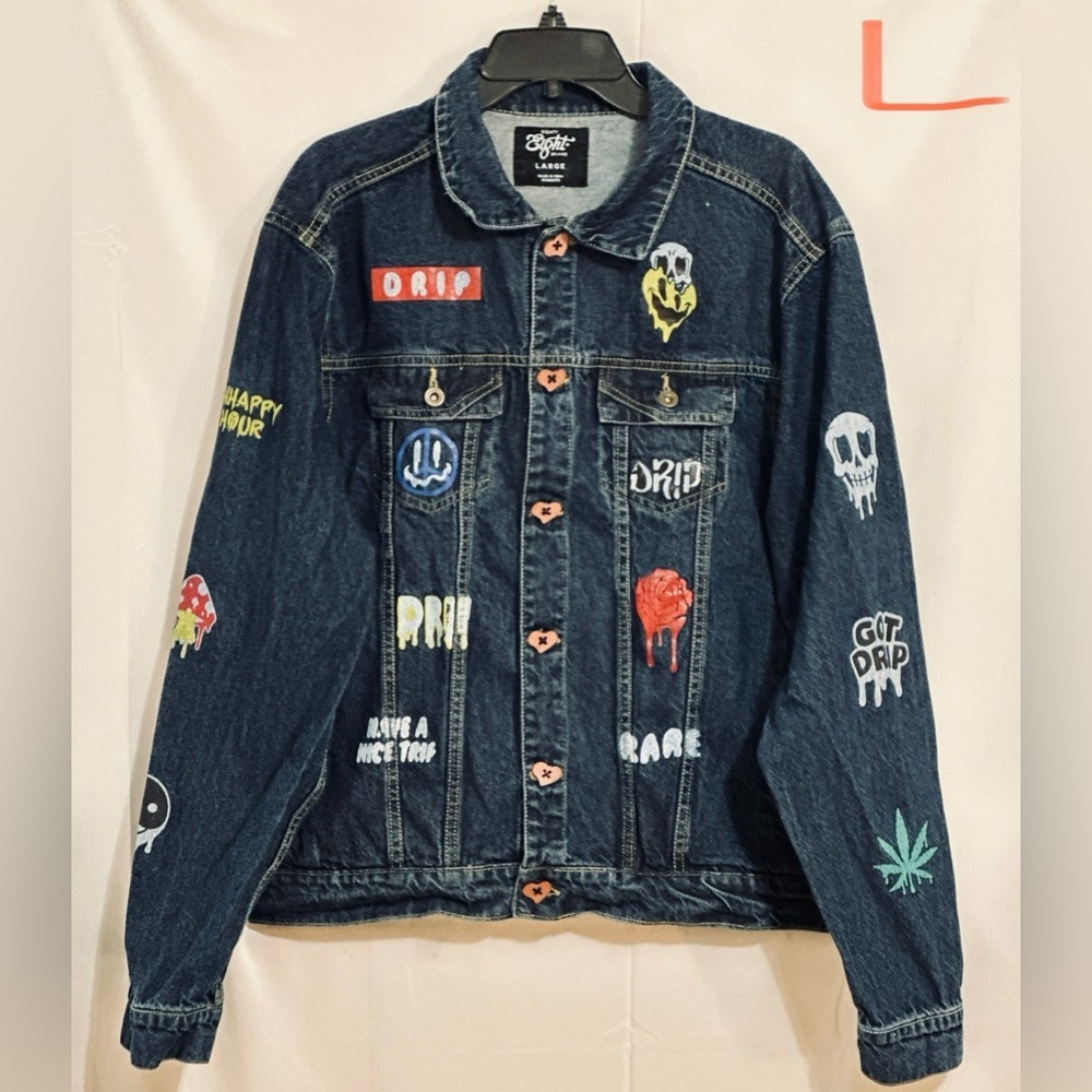 LADIES VERY CUTE DENIM JACKET WITH DESIGNS